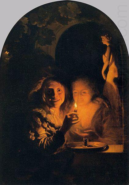 Lovers Lit by a Candle, Godfried Schalcken